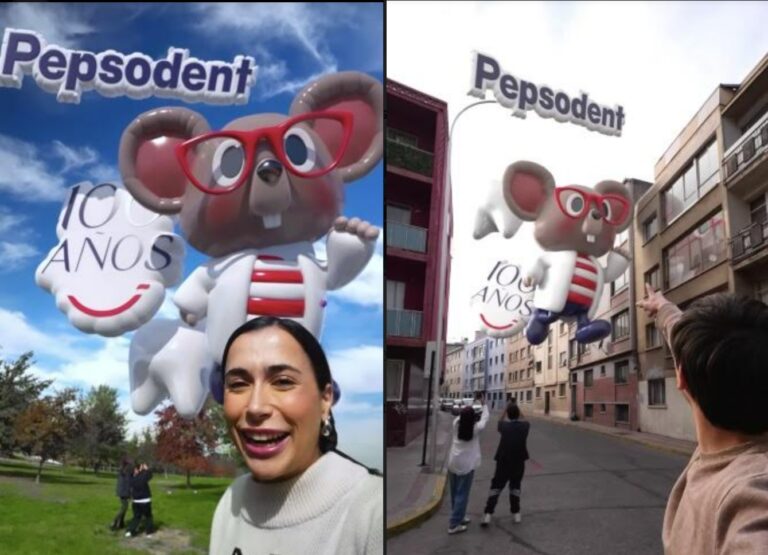Recorriendo lugares emblemáticos de Santiago junto al Ratón Mini PEP, Pepsodent celebra sus 100 años