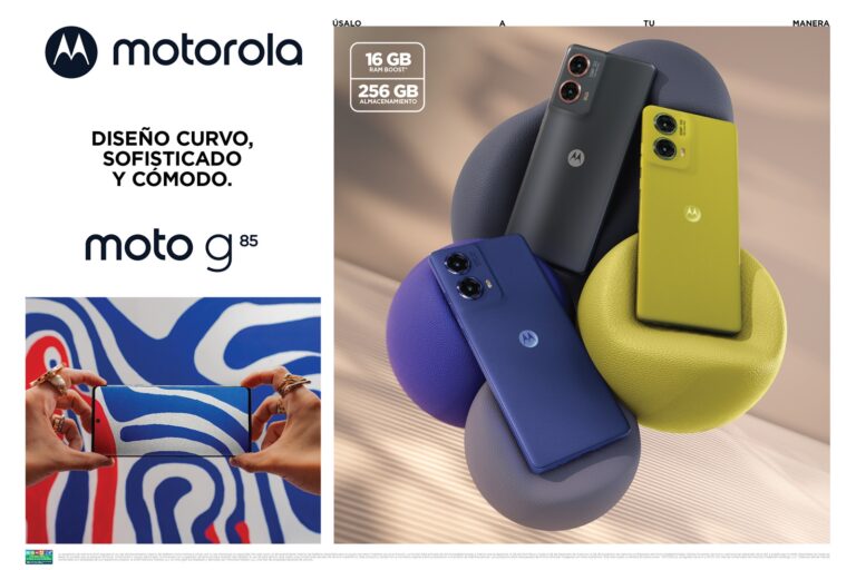 Llega a Chile el primer moto g con pantalla sin bordes: moto g85 5G