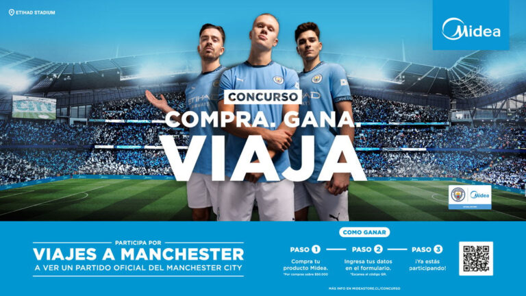 Gana un viaje a Manchester para disfrutar un partido del City y vive la experiencia Midea
