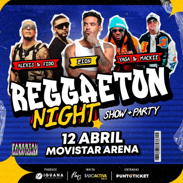 ¡Reggaeton Night vuelve al Movistar Arena en su tercera edición!