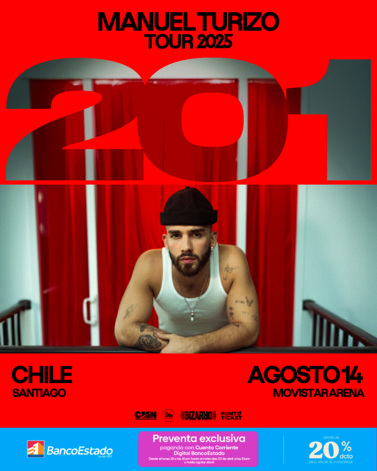 Manuel Turizo anuncia visita a Chile para el mes de agosto con su más esperada gira “201 Tour”