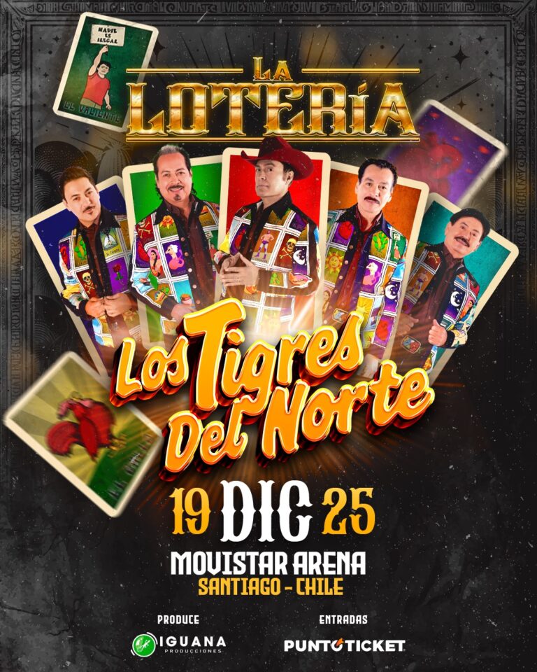 Los Tigres del Norte, confirman su regreso a Chile para presentarse en el Movistar Arena