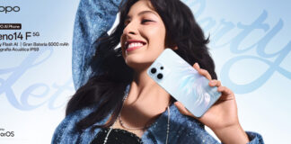 Brilla sin filtros: el nuevo OPPO Reno14F 5G llega a Chile para ti con la función Party Flash