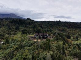 Ampe Lodge: desconexión boutique frente a los volcanes del sur